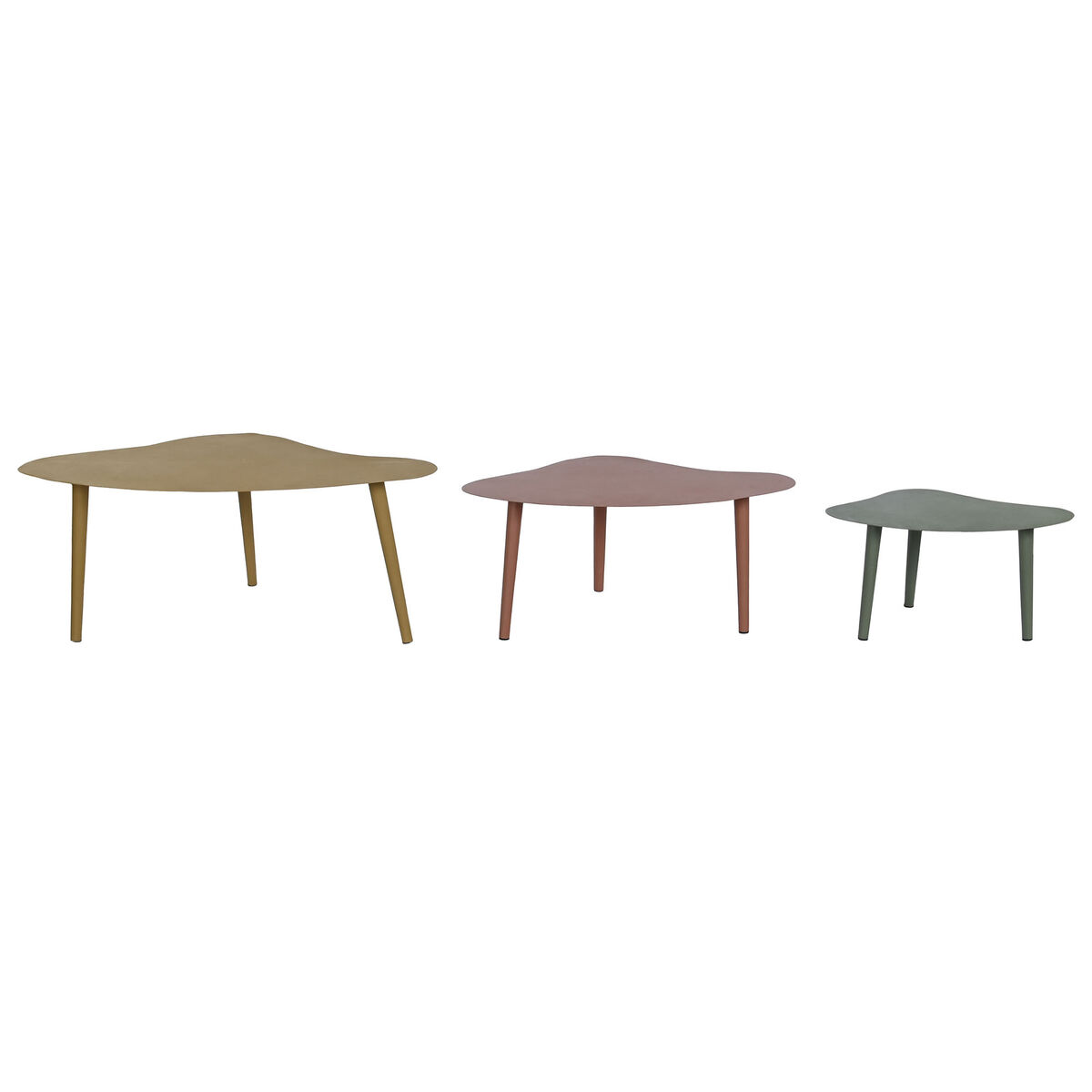 3-bordsset DKD Home Decor Multicolour 100 x 60 x 41 cm